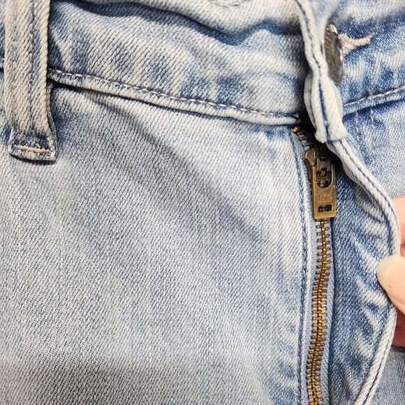 Brothers and Sons Light Wash Stretch Slim Straight Jeans Mens 36X32 Distressed - Picture 5 of 12